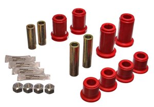 Chevrolet Silverado C2500 HD Control Arm Bushing Set - Front - Energy Suspension - Hyper-Flex Performance Polyurethane - Red - `01-`06